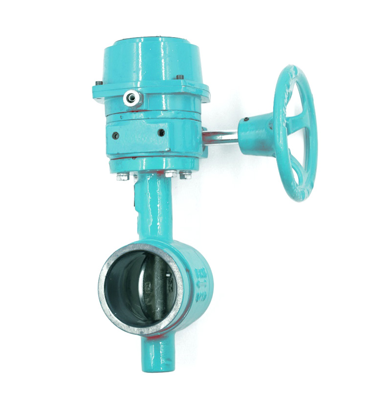 Grooved butterfly valve